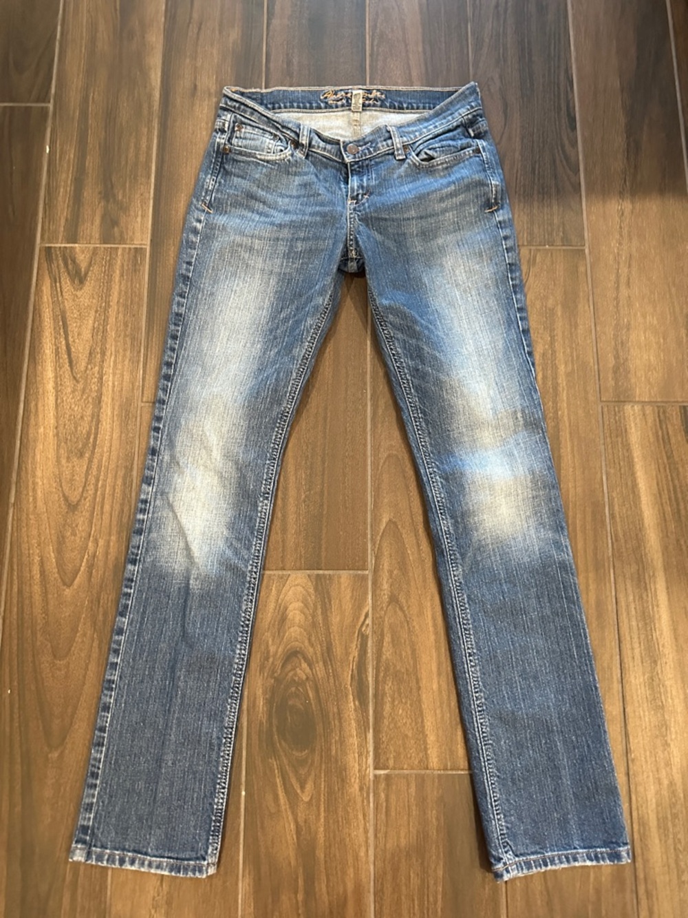 Abercrombie & Fitch Distressed stretch Blue Denim Jeans 4R